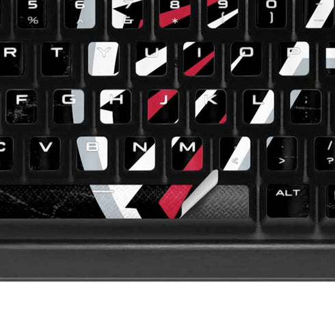NFL Atlanta Falcons Distressed K95 RGB PLATINUM Mechanical Gaming Keyboard Skin