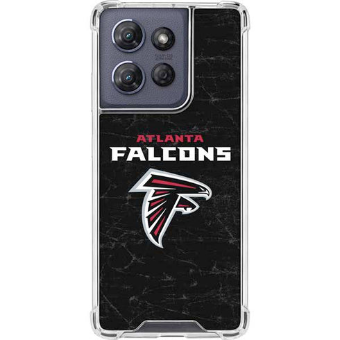 NFL Atlanta Falcons Distressed Moto G 5G (2025) Clear Case
