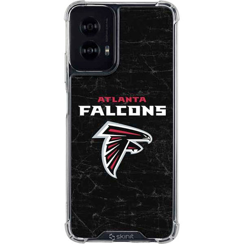 NFL Atlanta Falcons Distressed Moto G Power 5G (2024) Clear Case