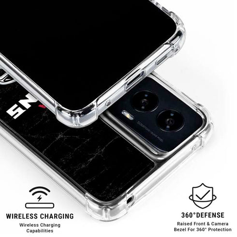 NFL Atlanta Falcons Distressed Moto G Power 5G (2024) Clear Case