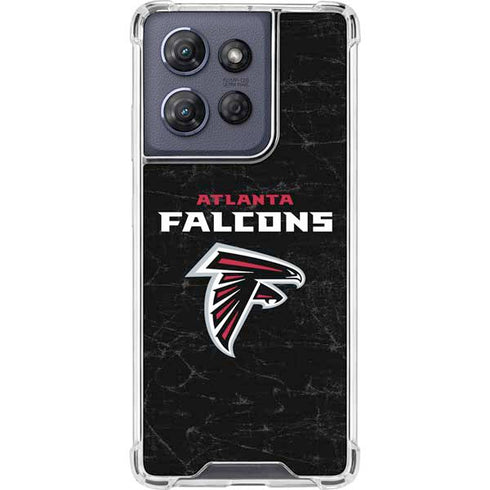 NFL Atlanta Falcons Distressed Moto G Power 5G (2025) Clear Case
