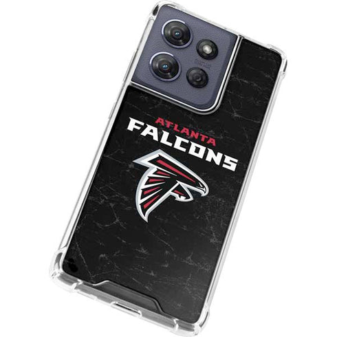 NFL Atlanta Falcons Distressed Moto G Power 5G (2025) Clear Case