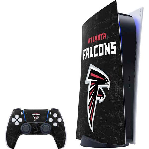 NFL Atlanta Falcons Distressed PlayStation PS5 Skins