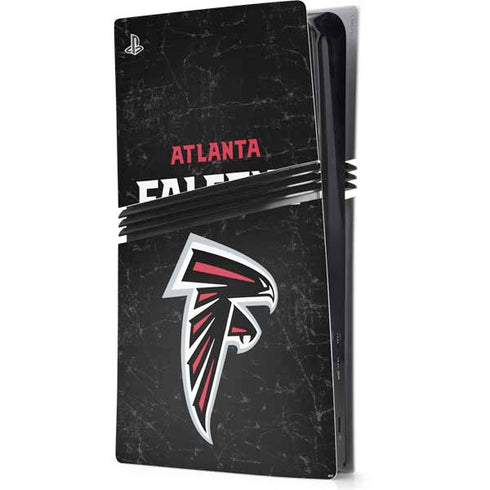 NFL Atlanta Falcons Distressed PS5 Pro Console Skin