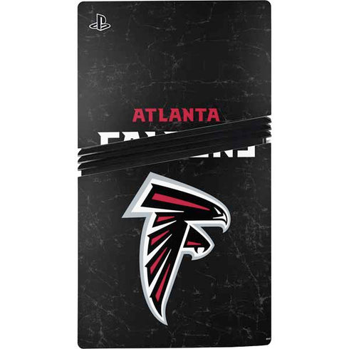 NFL Atlanta Falcons Distressed PS5 Pro Disk Bundle Skin