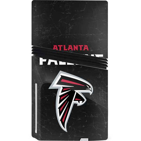 NFL Atlanta Falcons Distressed PS5 Pro Disk Bundle Skin