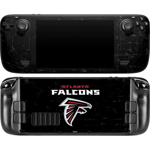 NFL Atlanta Falcons Distressed Steam Deck Handheld Gaming Computer OLED Skin