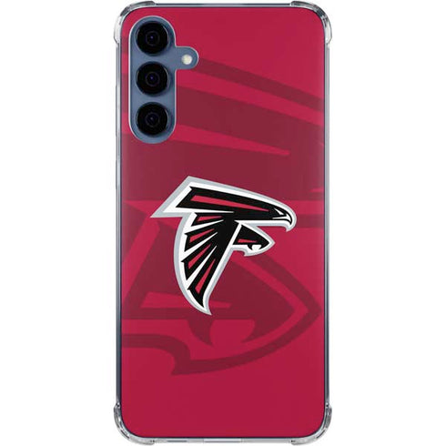 NFL Atlanta Falcons Double Vision Galaxy A55 5G Clear Case