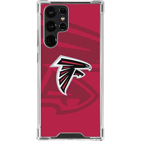 NFL Atlanta Falcons Double Vision Galaxy S23 Ultra Clear Case