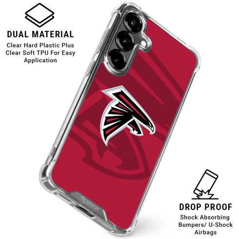 NFL Atlanta Falcons Double Vision Galaxy S26 Plus Clear Case