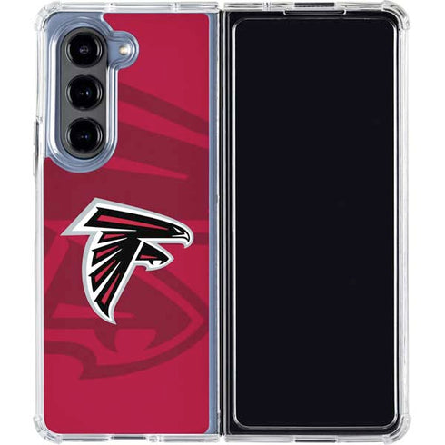 NFL Atlanta Falcons Double Vision Galaxy Z Fold5 5G Clear Case