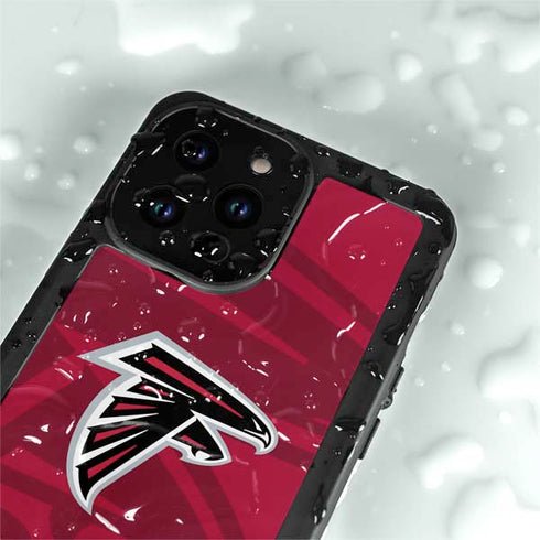 NFL Atlanta Falcons Double Vision iPhone 15 Pro Waterproof Case