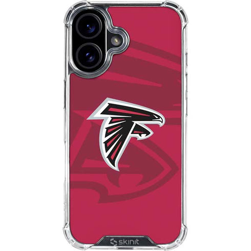 NFL Atlanta Falcons Double Vision iPhone 16 Clear Case