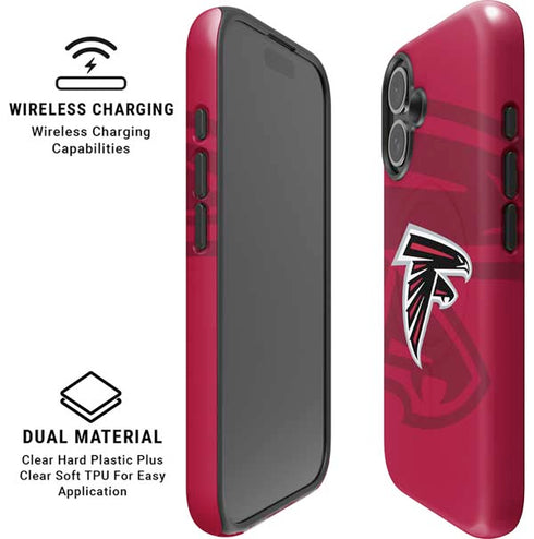 NFL Atlanta Falcons Double Vision iPhone 16 Magsafe Impact Case