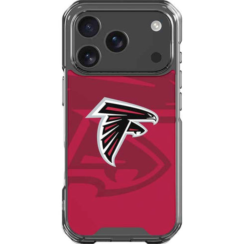 NFL Atlanta Falcons Double Vision iPhone 18 Pro Clear Case