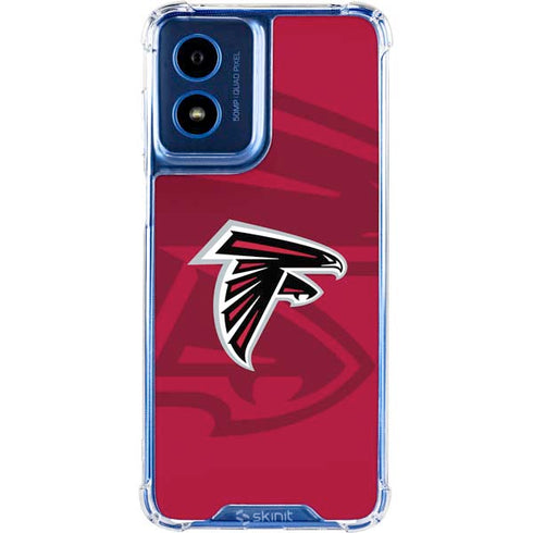 NFL Atlanta Falcons Double Vision Moto G 5G (2024) Clear Case