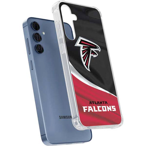 NFL Atlanta Falcons Galaxy A55 5G Clear Case
