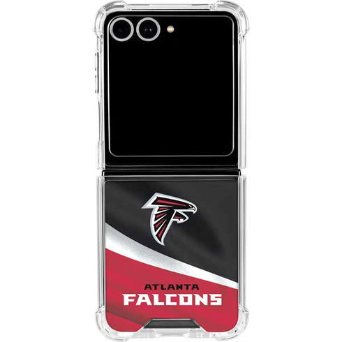NFL Atlanta Falcons Galaxy Z Flip7 Clear Case