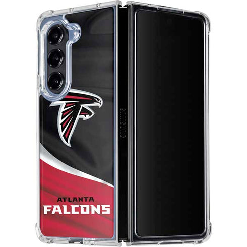 NFL Atlanta Falcons Galaxy Z Fold5 5G Clear Case