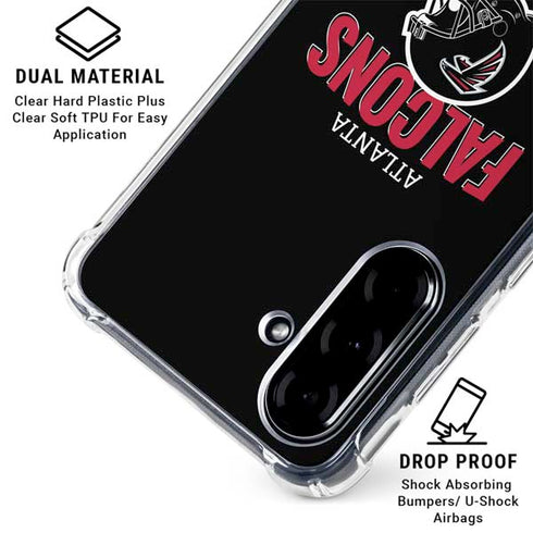NFL Atlanta Falcons Helmet Galaxy A36 5G Clear Case