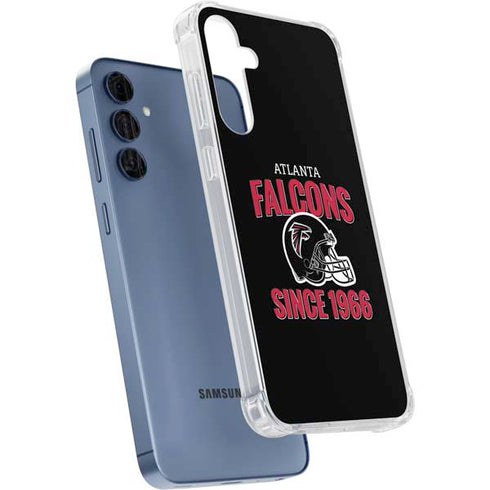 NFL Atlanta Falcons Helmet Galaxy A55 5G Clear Case