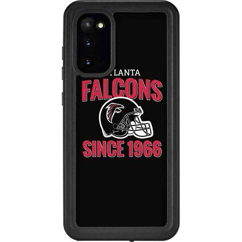 NFL Atlanta Falcons Helmet Galaxy S20 Waterproof Case