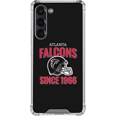 NFL Atlanta Falcons Helmet Galaxy S24 FE Clear Case