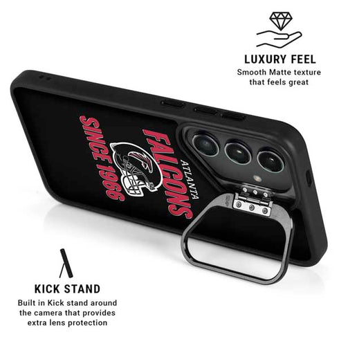 NFL Atlanta Falcons Helmet Galaxy S25 Plus Kickstand Case