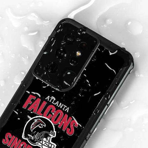 NFL Atlanta Falcons Helmet Galaxy S24 Ultra Waterproof Case