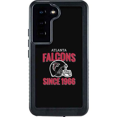 NFL Atlanta Falcons Helmet Galaxy S24 Waterproof Case