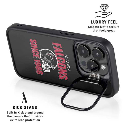 NFL Atlanta Falcons Helmet iPhone 15 Pro Max Kickstand Case
