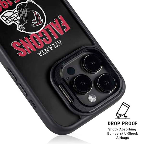 NFL Atlanta Falcons Helmet iPhone 15 Pro Max Kickstand Case