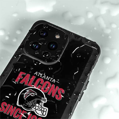 NFL Atlanta Falcons Helmet iPhone 15 Pro Waterproof Case