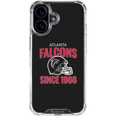 NFL Atlanta Falcons Helmet iPhone 16 Clear Case