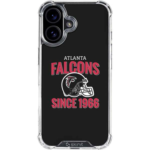 NFL Atlanta Falcons Helmet iPhone 16 Plus Clear Case