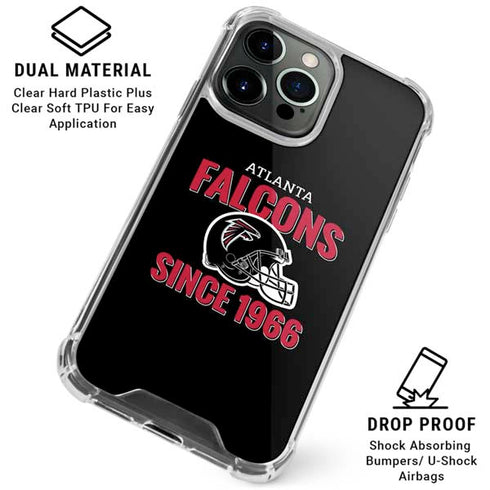 NFL Atlanta Falcons Helmet iPhone 16 Pro Max Clear Case