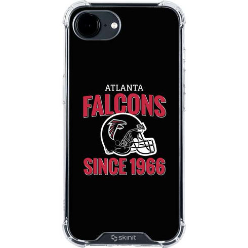NFL Atlanta Falcons Helmet iPhone 16e Clear Case
