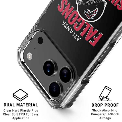 NFL Atlanta Falcons Helmet iPhone 18 Pro Clear Case