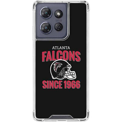 NFL Atlanta Falcons Helmet Moto G Play 5G (2025) Clear Case