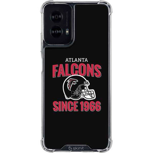 NFL Atlanta Falcons Helmet Moto G Power 5G (2024) Clear Case
