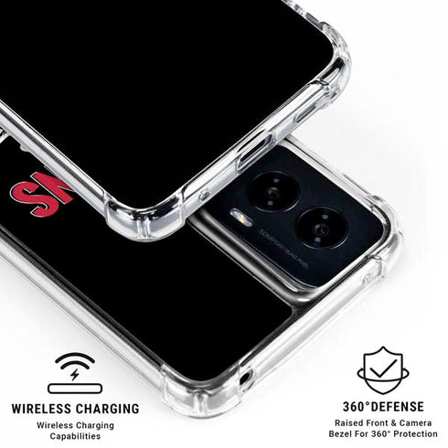 NFL Atlanta Falcons Helmet Moto G Power 5G (2024) Clear Case