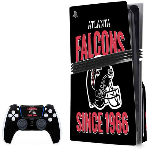 NFL Atlanta Falcons Helmet PS5 Pro Disk Bundle Skin