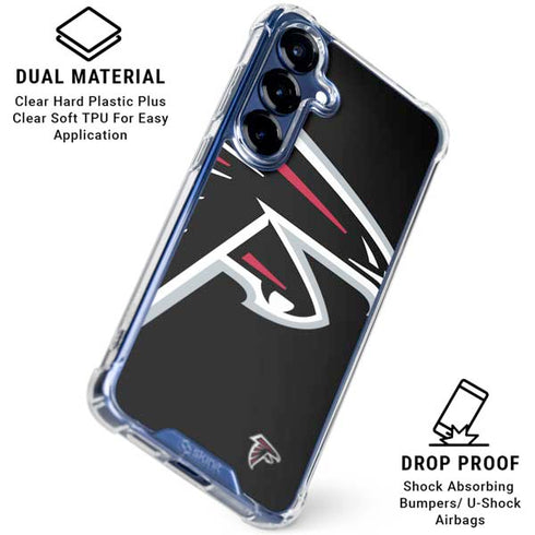 NFL Atlanta Falcons Large Logo Galaxy S25 Clear Case