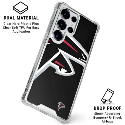 NFL Atlanta Falcons Large Logo Galaxy S25 Ultra Clear Case
