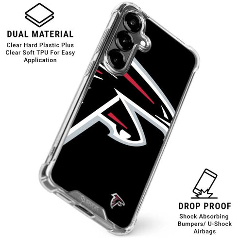 NFL Atlanta Falcons Large Logo Galaxy S26 Plus Clear Case