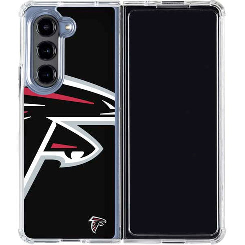 NFL Atlanta Falcons Large Logo Galaxy Z Fold5 5G Clear Case