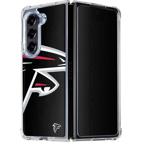 NFL Atlanta Falcons Large Logo Galaxy Z Fold5 5G Clear Case