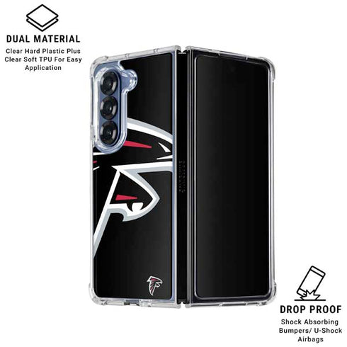 NFL Atlanta Falcons Large Logo Galaxy Z Fold7 Clear Case