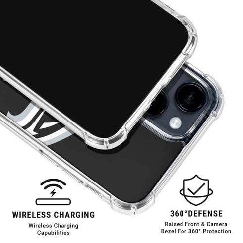 NFL Atlanta Falcons Large Logo iPhone 15 Clear Case