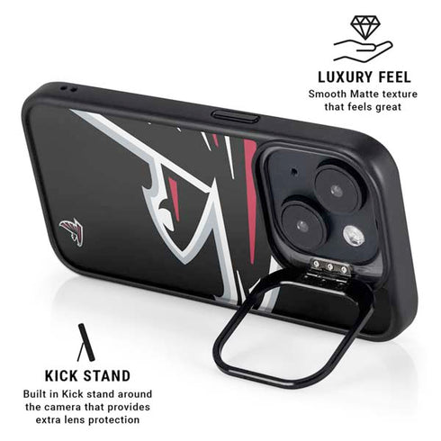 NFL Atlanta Falcons Large Logo iPhone 15 Kickstand Case